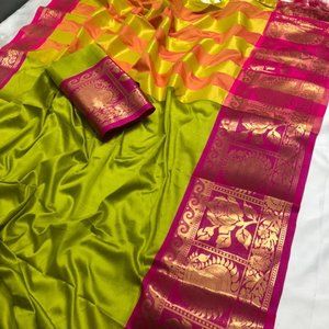 Silk Saree in Exclusive Border Design